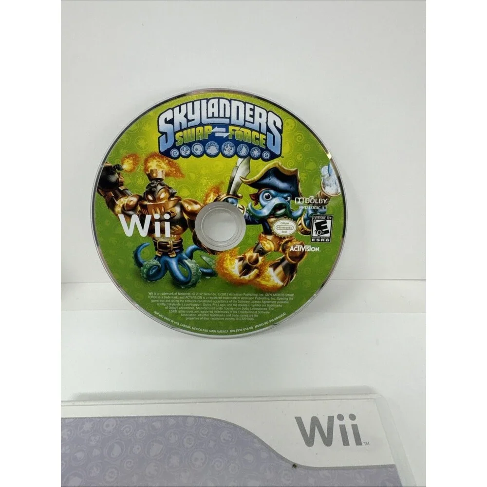 Lot Of 2 Skylanders Nintendo Wii Games: Giants And Swap Force Games Only Tested
